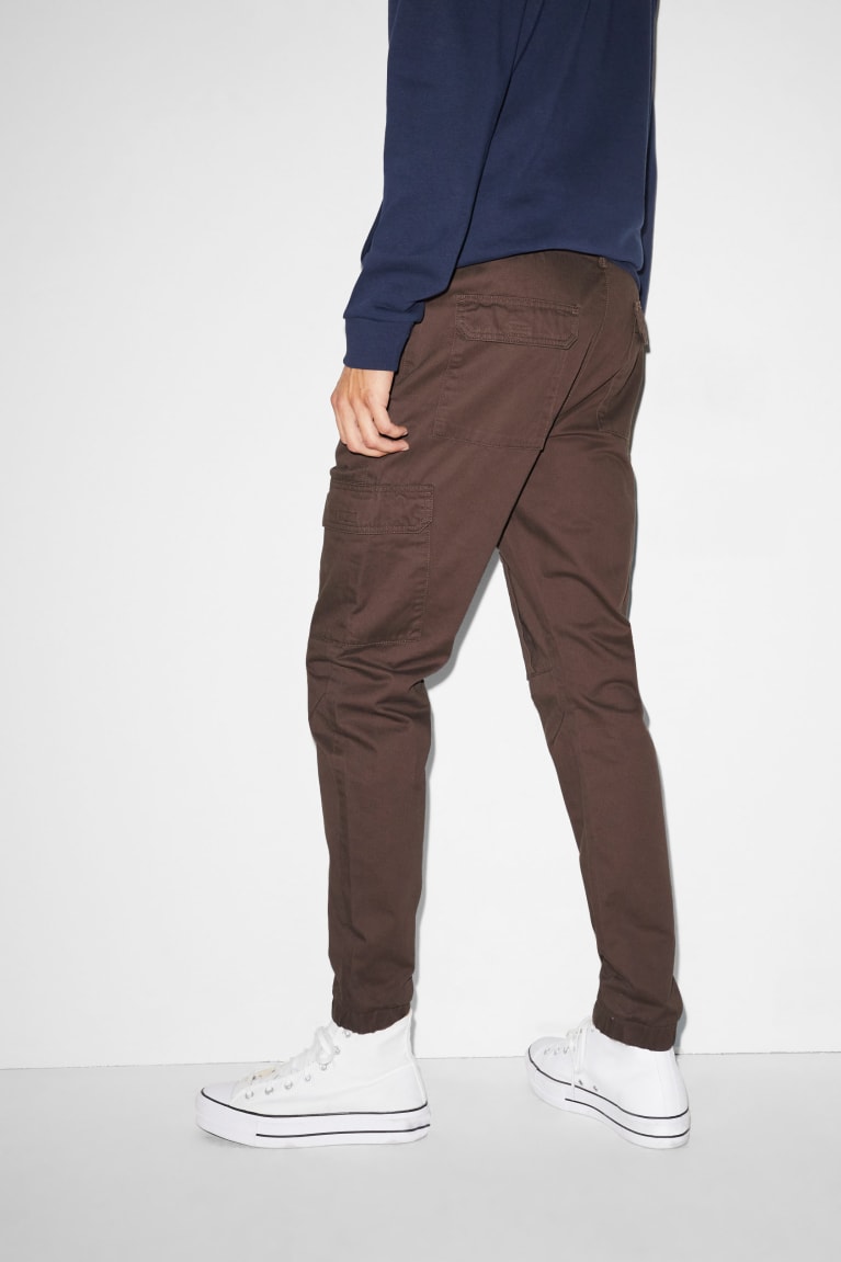 Pantalones C&A Clockhouse Cargo Slim Fit Marrones Oscuro | XPHRDZ-819