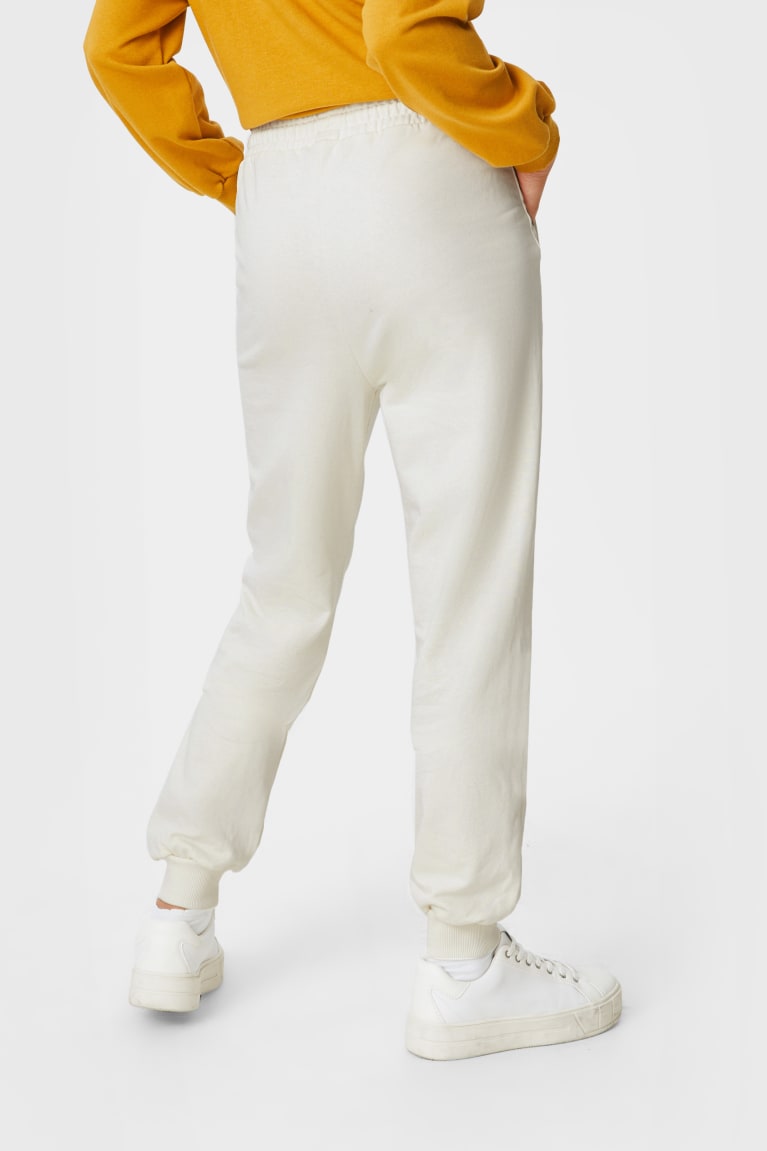 Pantalones C&A Clockhouse Joggers Blancas | WEUBLA-456