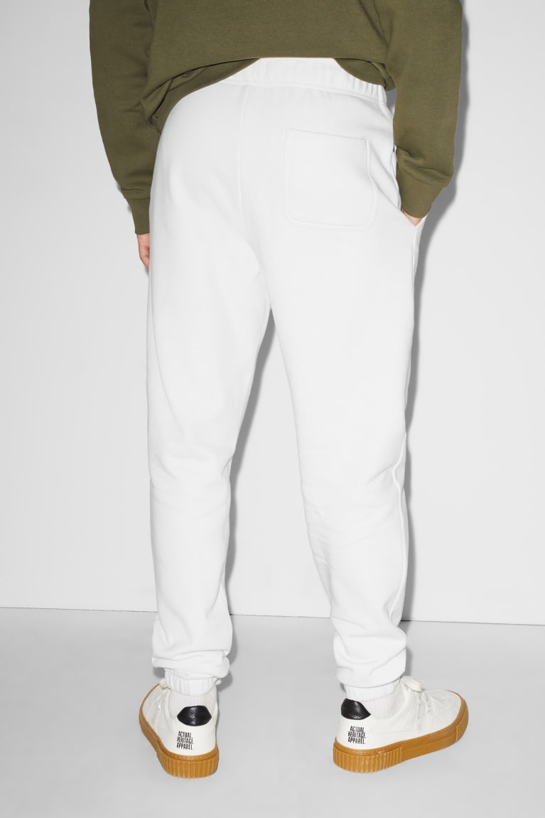 Pantalones C&A Clockhouse Joggers Blancas | XFVEPD-136