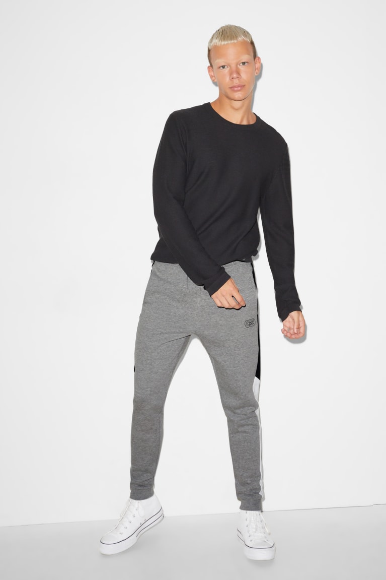 Pantalones C&A Clockhouse Joggers Gris Claro | HFIGNM-825