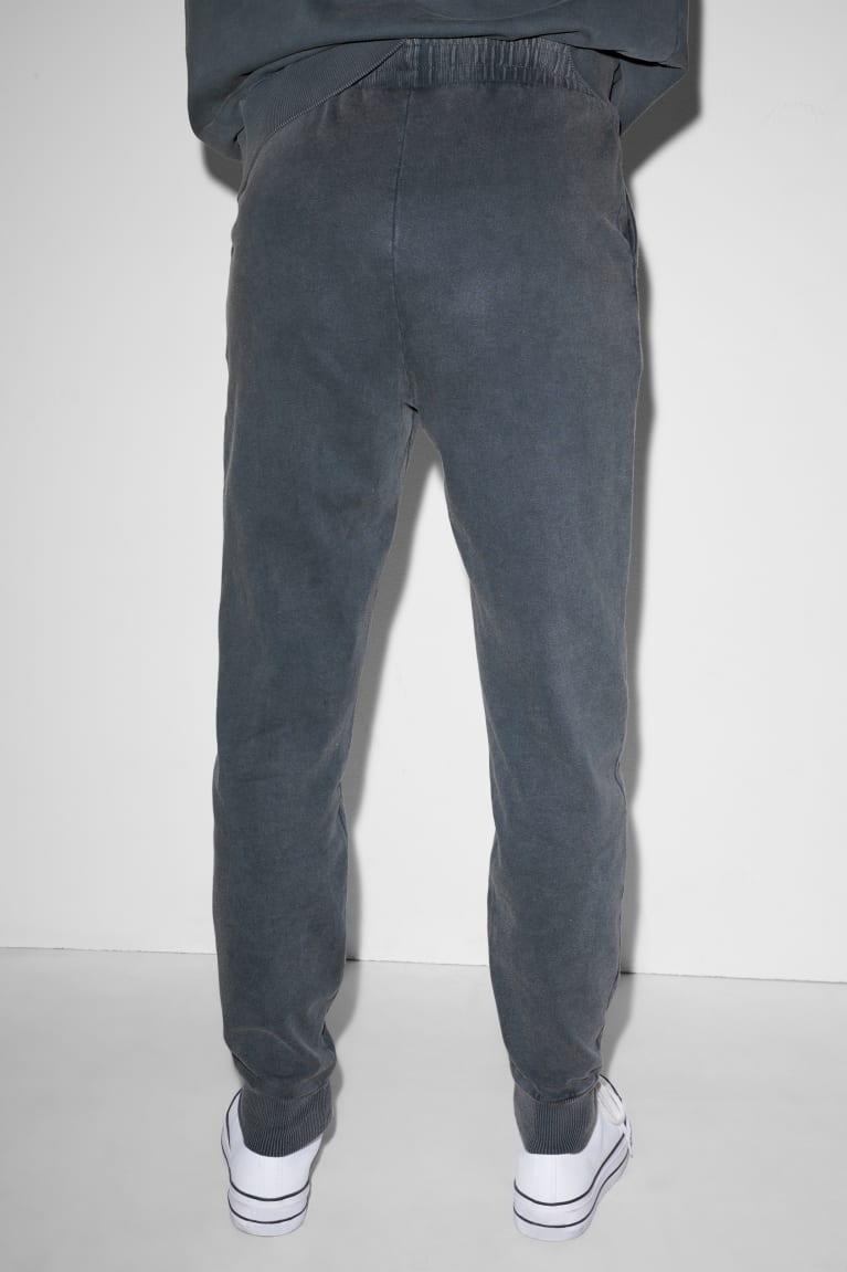 Pantalones C&A Clockhouse Joggers Gris Oscuro | WMRDJV-718