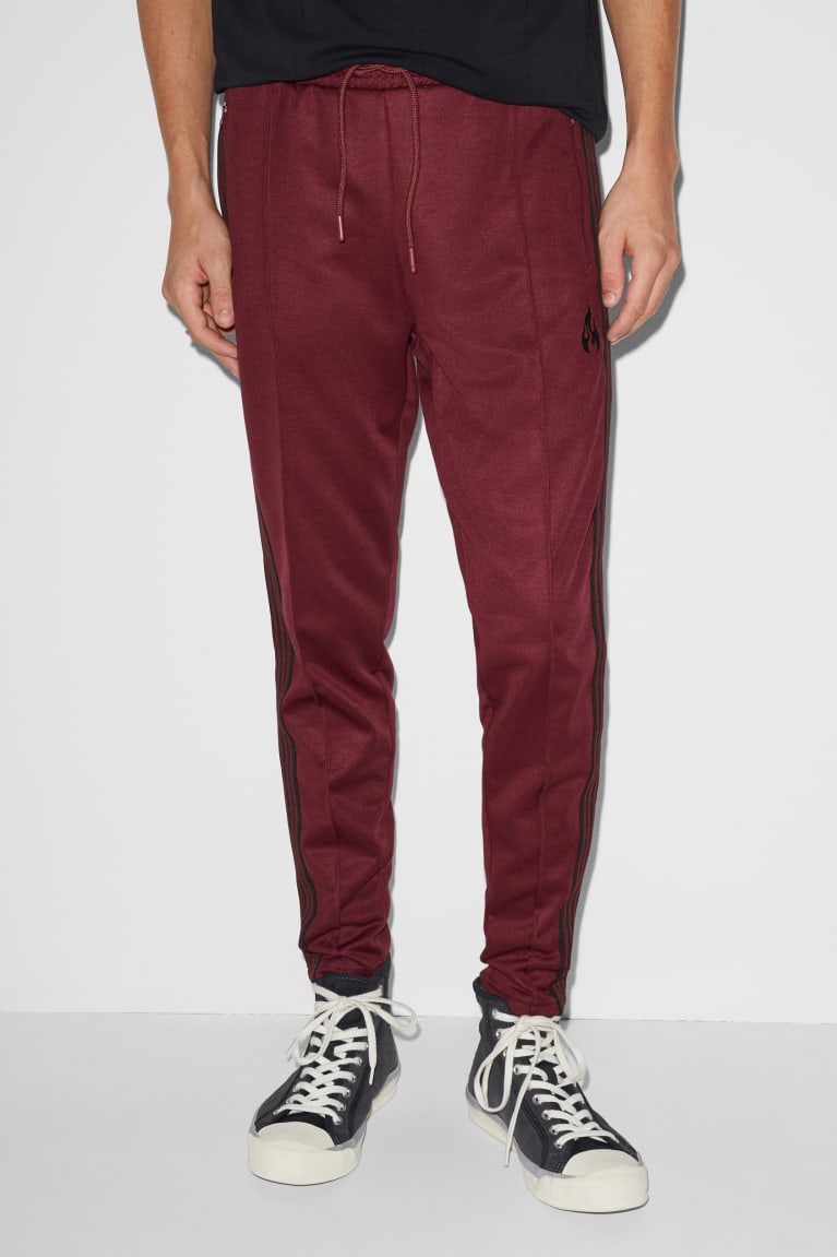 Pantalones C&A Clockhouse Joggers Rojas Oscuro | DOFTQM-648