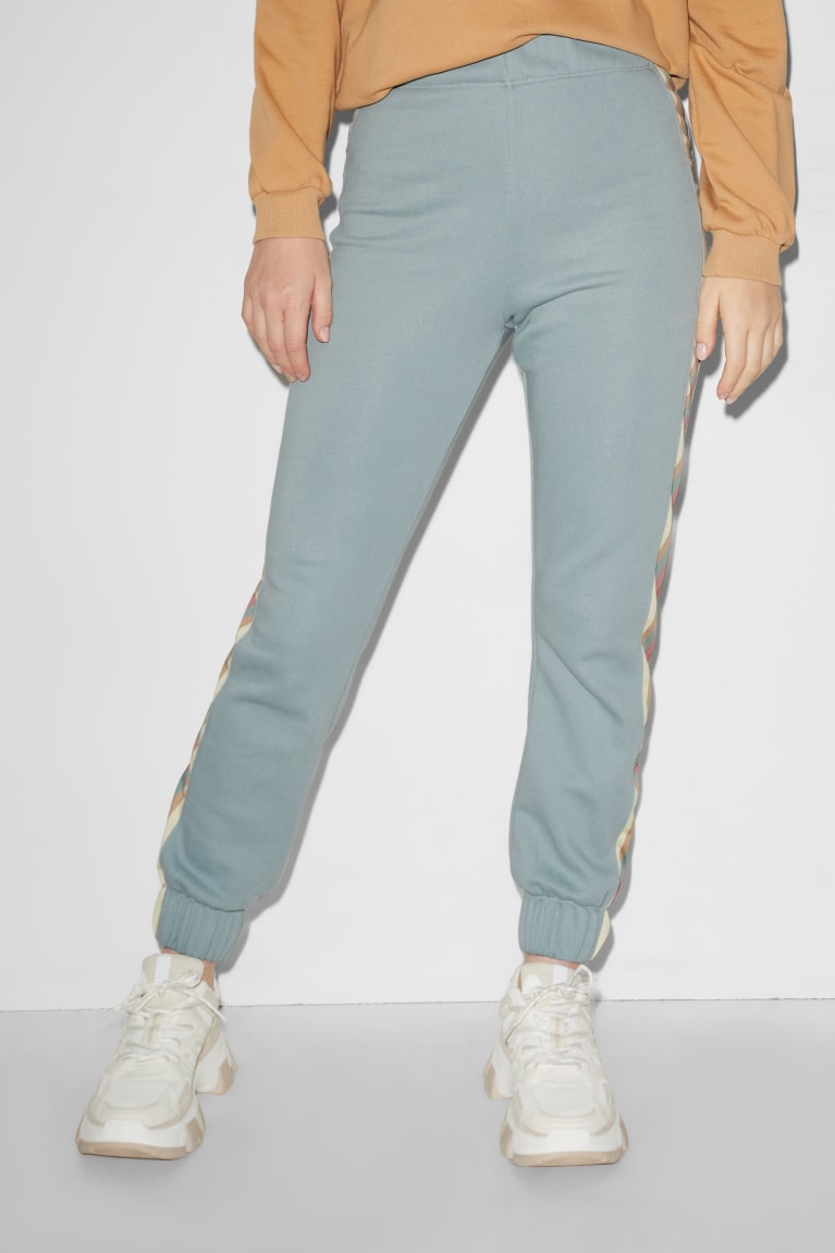 Pantalones C&A Clockhouse Joggers Turquesa Claro | XILKTB-065