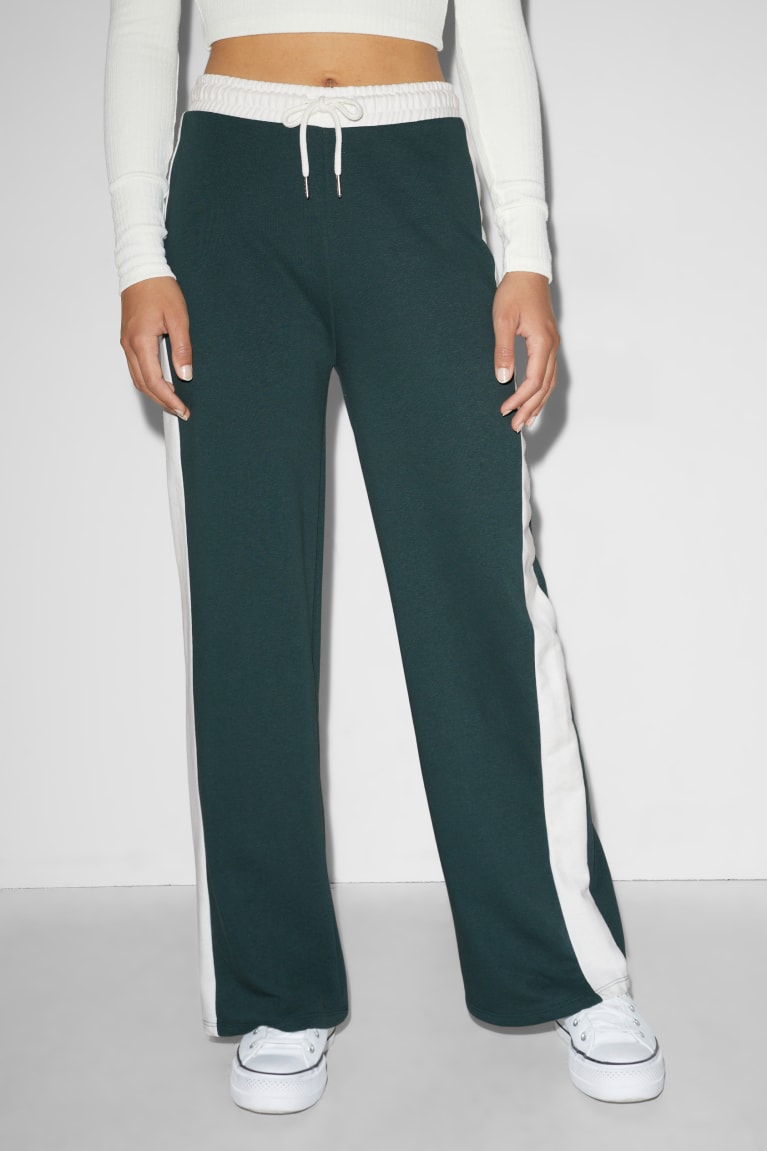 Pantalones C&A Clockhouse Joggers Verde Oscuro | WEMDLX-123