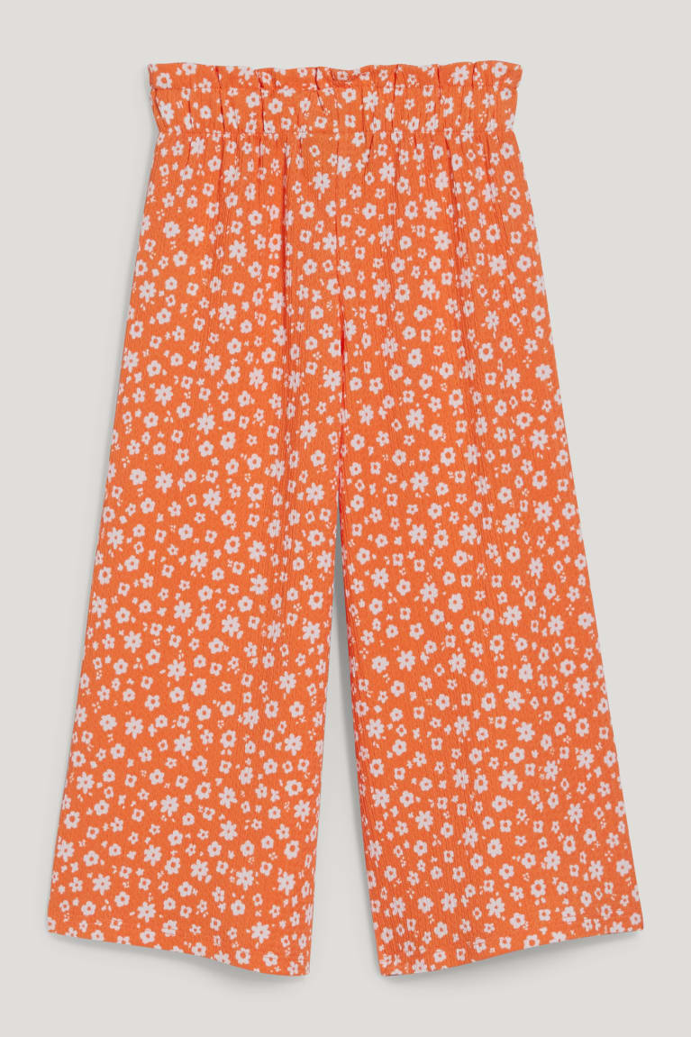 Pantalones C&A Cloth Floral Naranjas | XQNORT-120