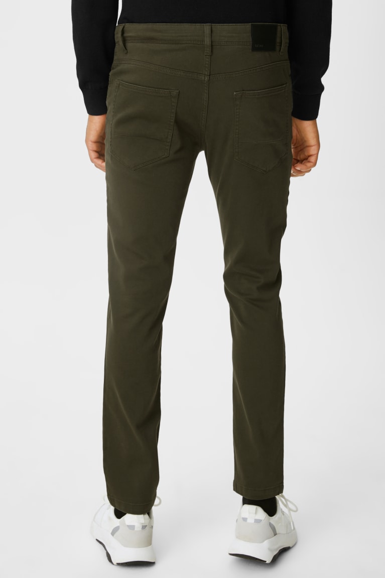 Pantalones C&A Cloth Slim Fit Recycled Verde Oscuro | URTKZX-795