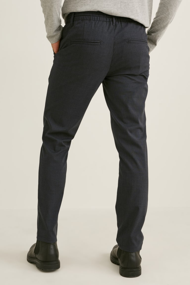 Pantalones C&A Cloth Tapered Fit Lycra® Recycled Gris Oscuro | LJITDW-812