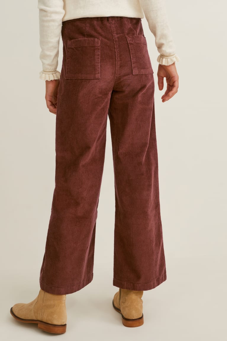 Pantalones C&A Corduroy Marrones | WCJHSZ-238