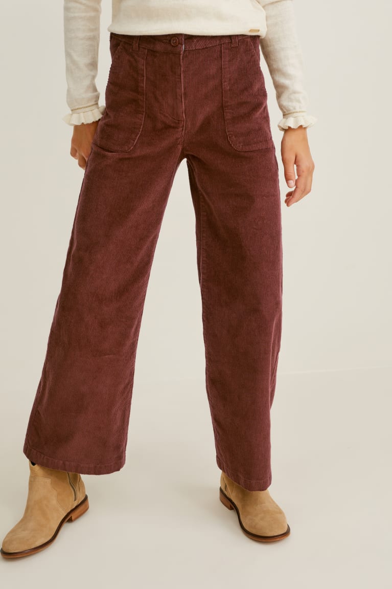 Pantalones C&A Corduroy Marrones | WCJHSZ-238