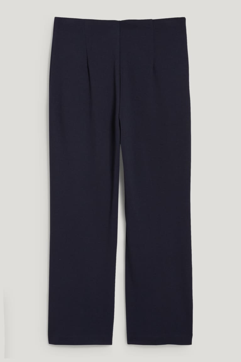 Pantalones C&A Culottes High Cintura With Recycled Polyester Azules Oscuro | NIPKMR-962