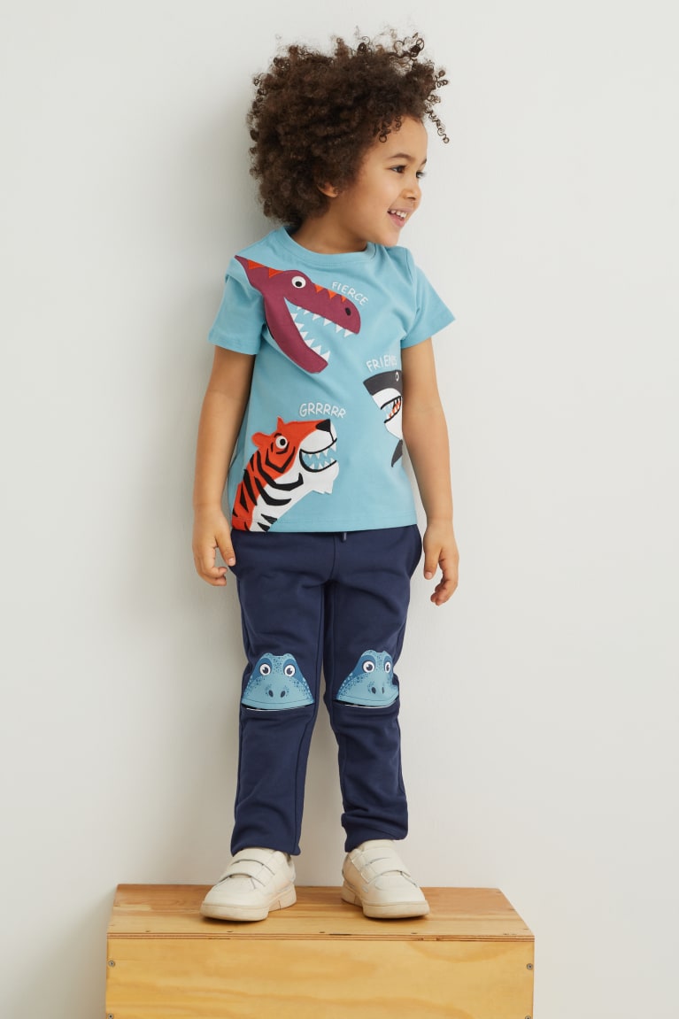 Pantalones C&A Dinosaur Joggers Azules Oscuro | URWELJ-794