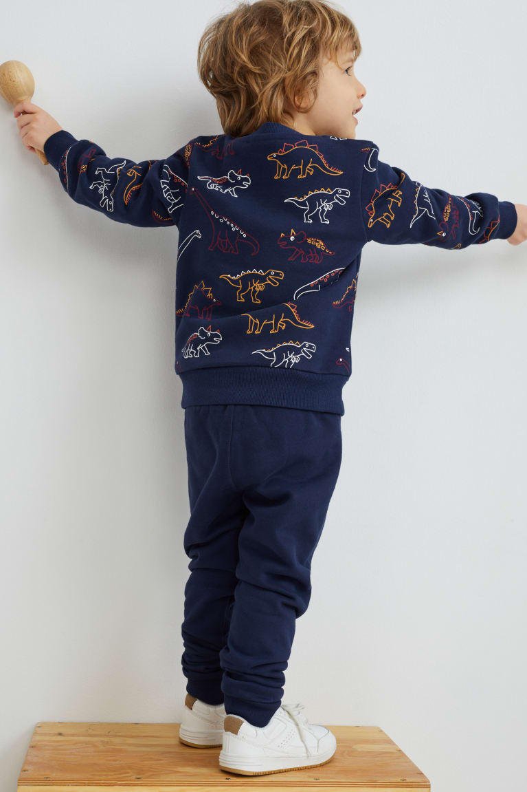 Pantalones C&A Dinosaur Set And Joggers 2 Piece Azules Oscuro | KEXOIH-635