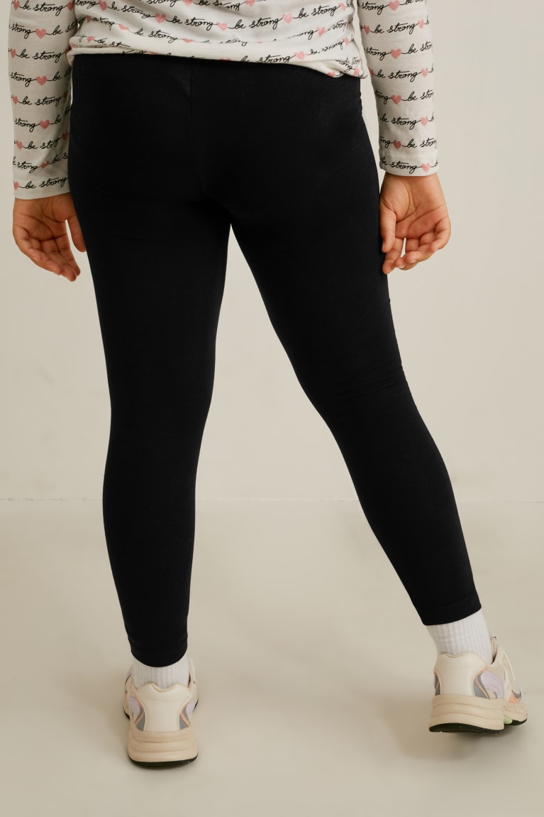 Pantalones C&A Extended Sizes Multipack Of 3 Leggings Negras | ZMWHFU-840