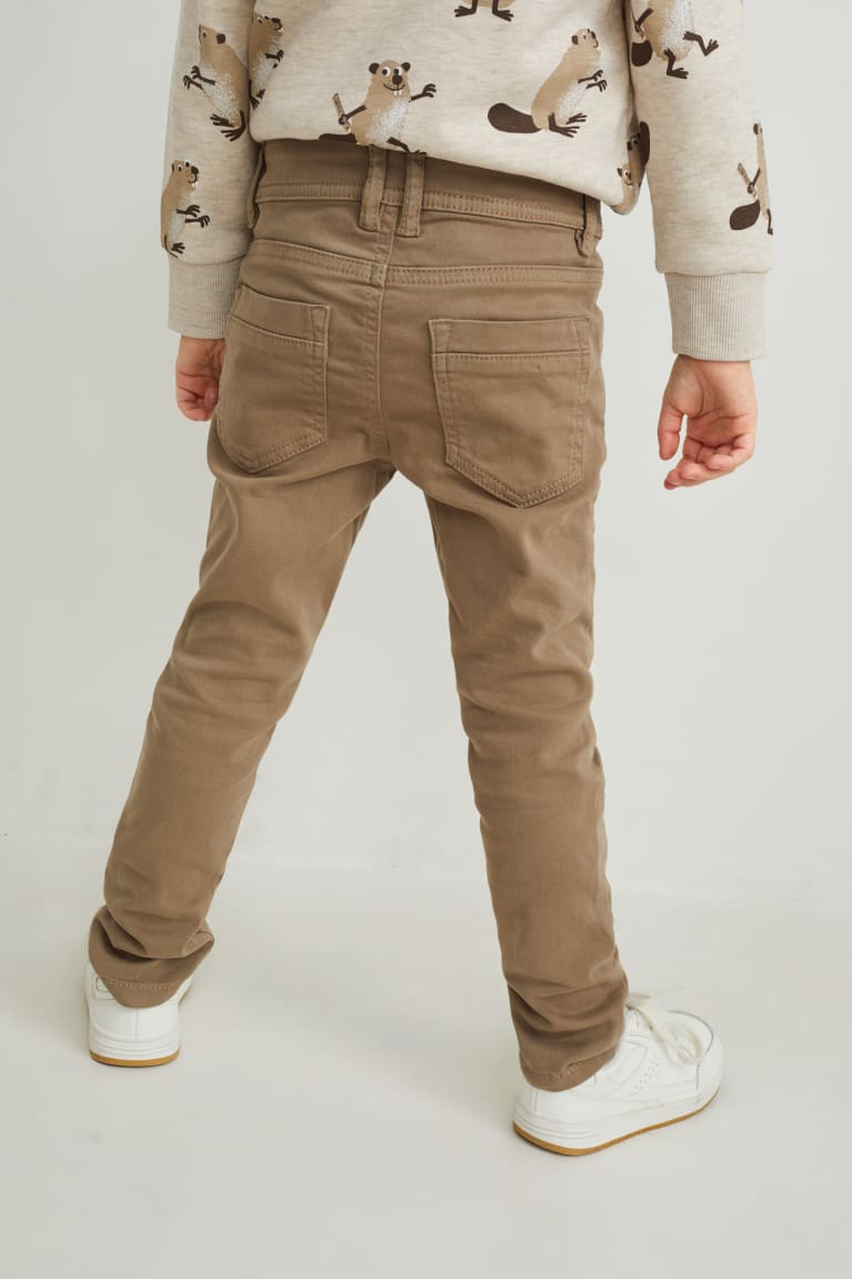 Pantalones C&A Flaco Fit Lycra® Beige | KBCWXO-948