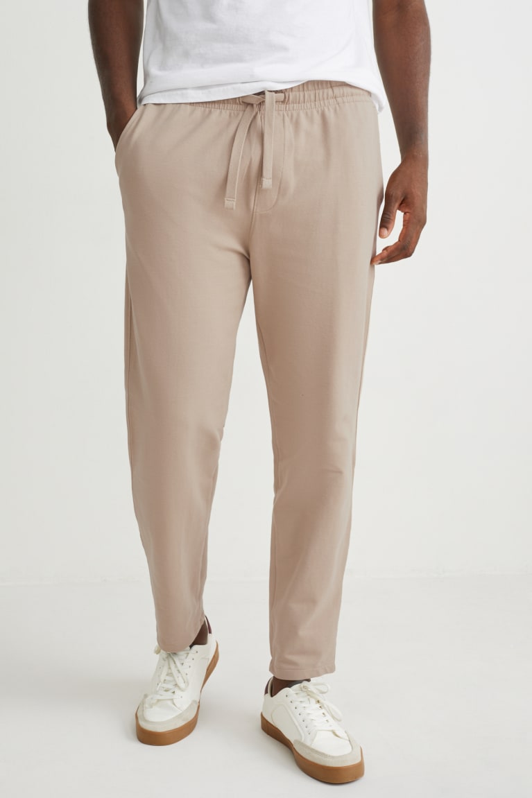 Pantalones C&A Joggers Beige | TRKLEH-781