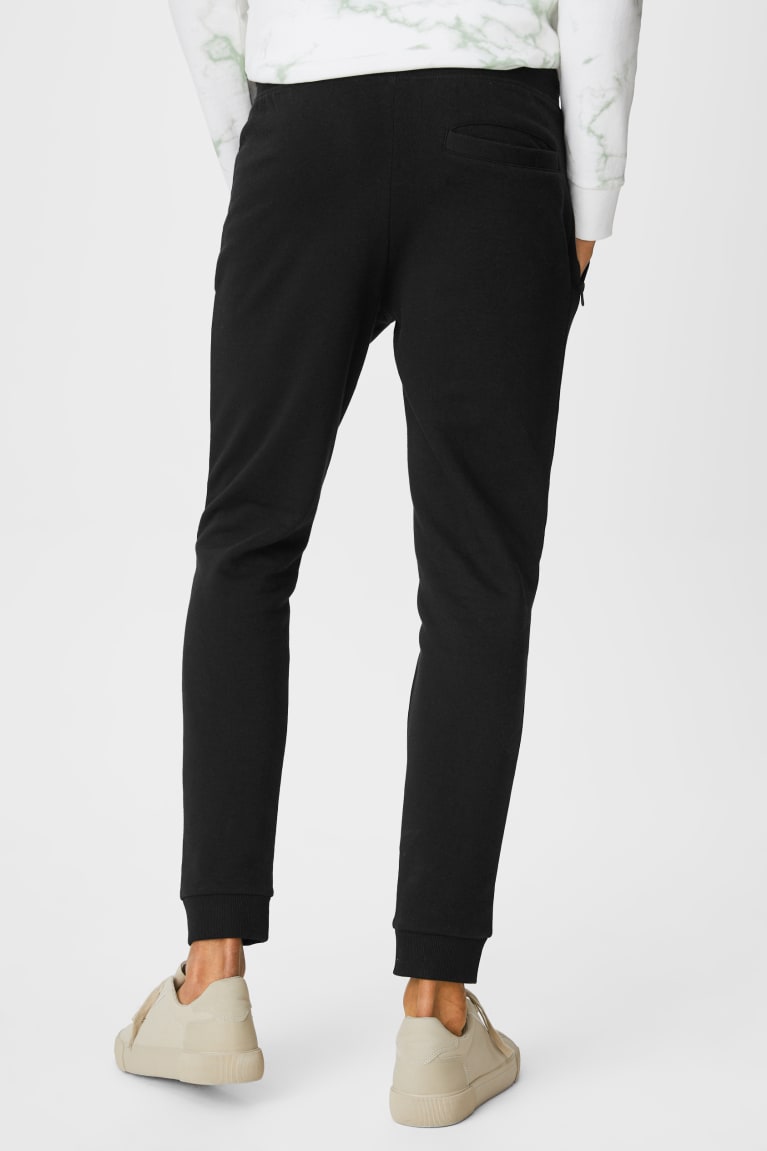 Pantalones C&A Joggers Negras | LOICPZ-069