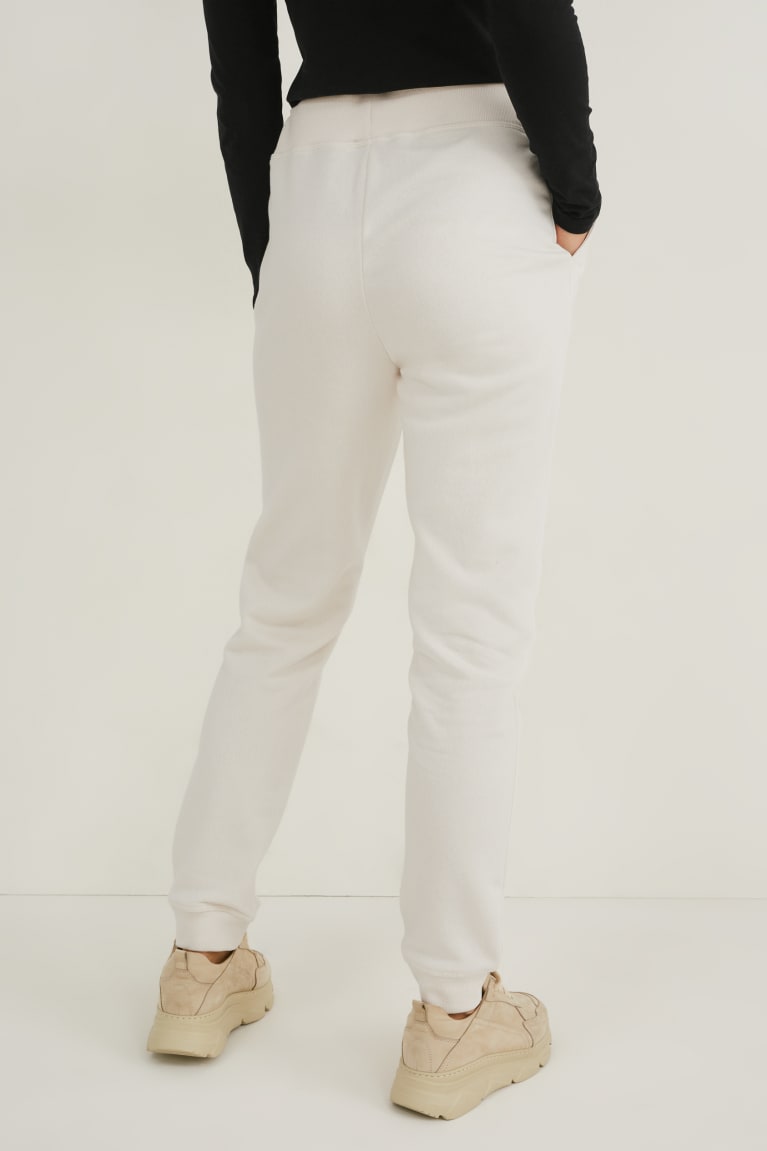 Pantalones C&A Joggers Organic Algodon Blancas | TWYAKL-642