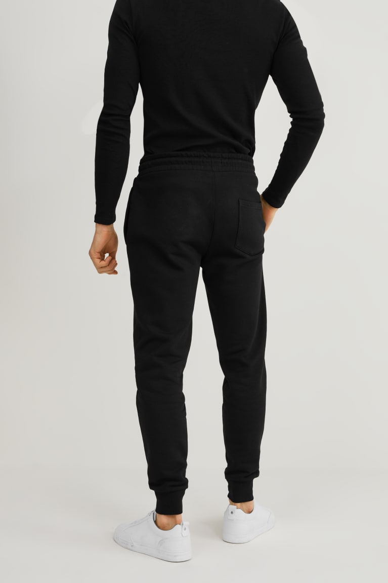 Pantalones C&A Joggers Organic Algodon Negras | GPKACO-149