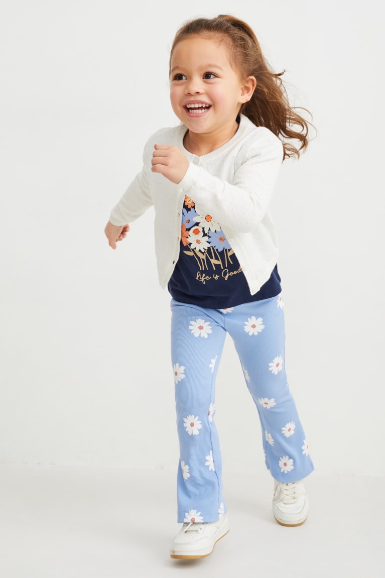 Pantalones C&A Leggings Floral Azules | YNQJIG-498