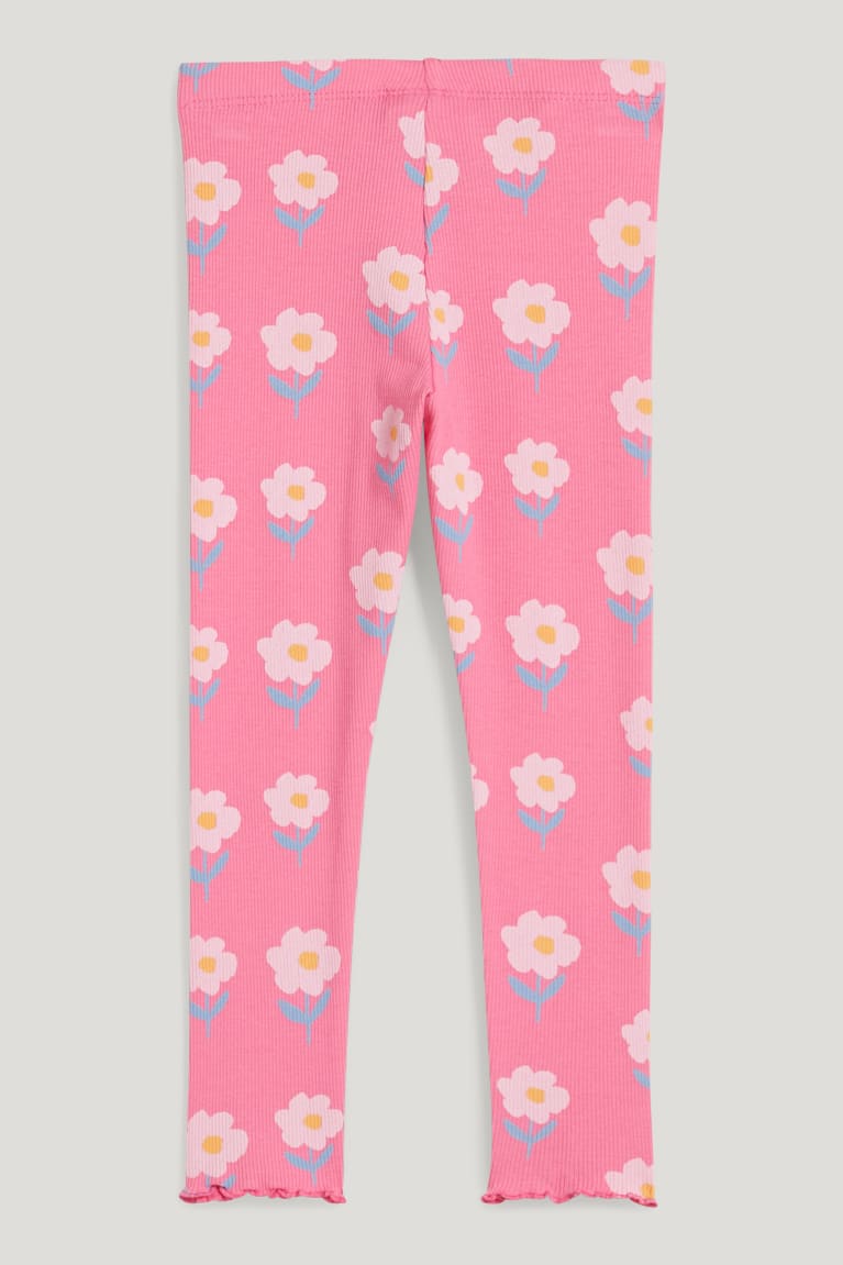 Pantalones C&A Leggings Floral Rosas | QLGPEO-694