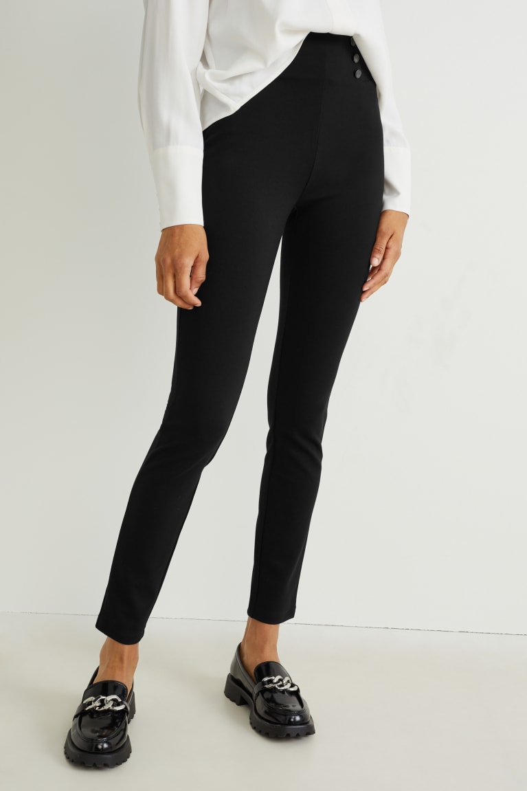 Pantalones C&A Leggings Lenzing™ Ecovero™ Negras | DVZRLP-397