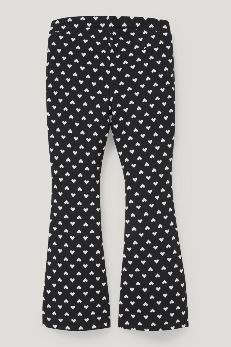 Pantalones C&A Leggings Recycled Patterned Negras Blancas | EPRWNH-613