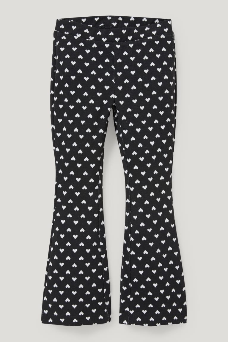 Pantalones C&A Leggings Recycled Patterned Negras Blancas | EPRWNH-613