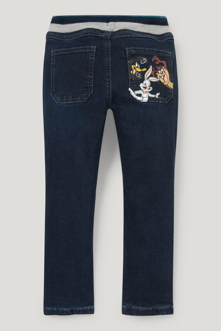 Pantalones C&A Looney Tunes Regular Thermal Azules Azules Oscuro | HLXQKT-624