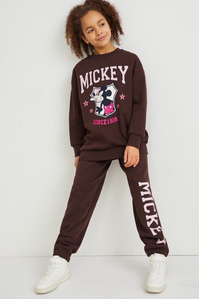 Pantalones C&A Mickey Mouse Set And Joggers 2 Piece Marrones Oscuro | RHASGY-058