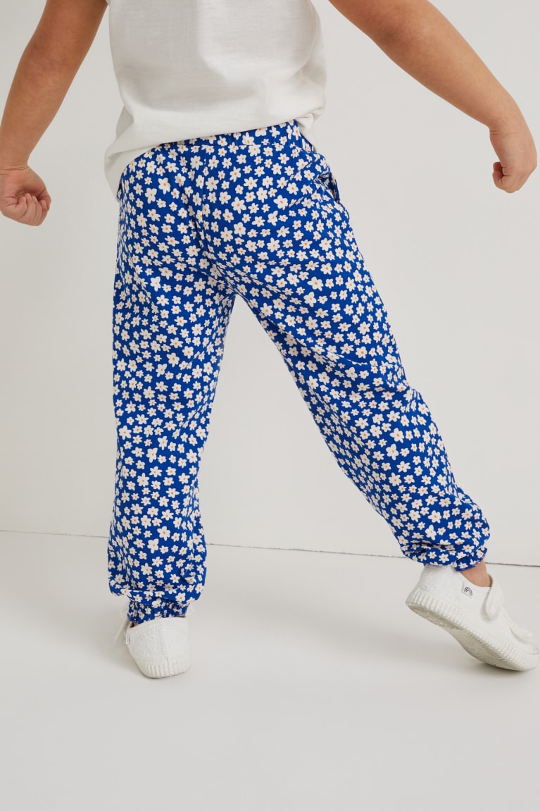 Pantalones C&A Multipack Of 2 Floral Azules | SVRJLC-710