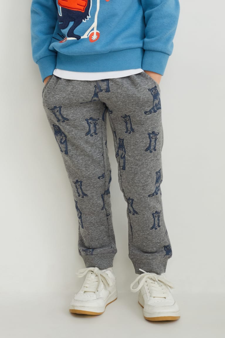 Pantalones C&A Multipack Of 2 Joggers Azules Gris | USKZTA-950