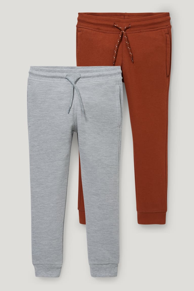 Pantalones C&A Multipack Of 2 Joggers Gris Claro | MVXJDU-198