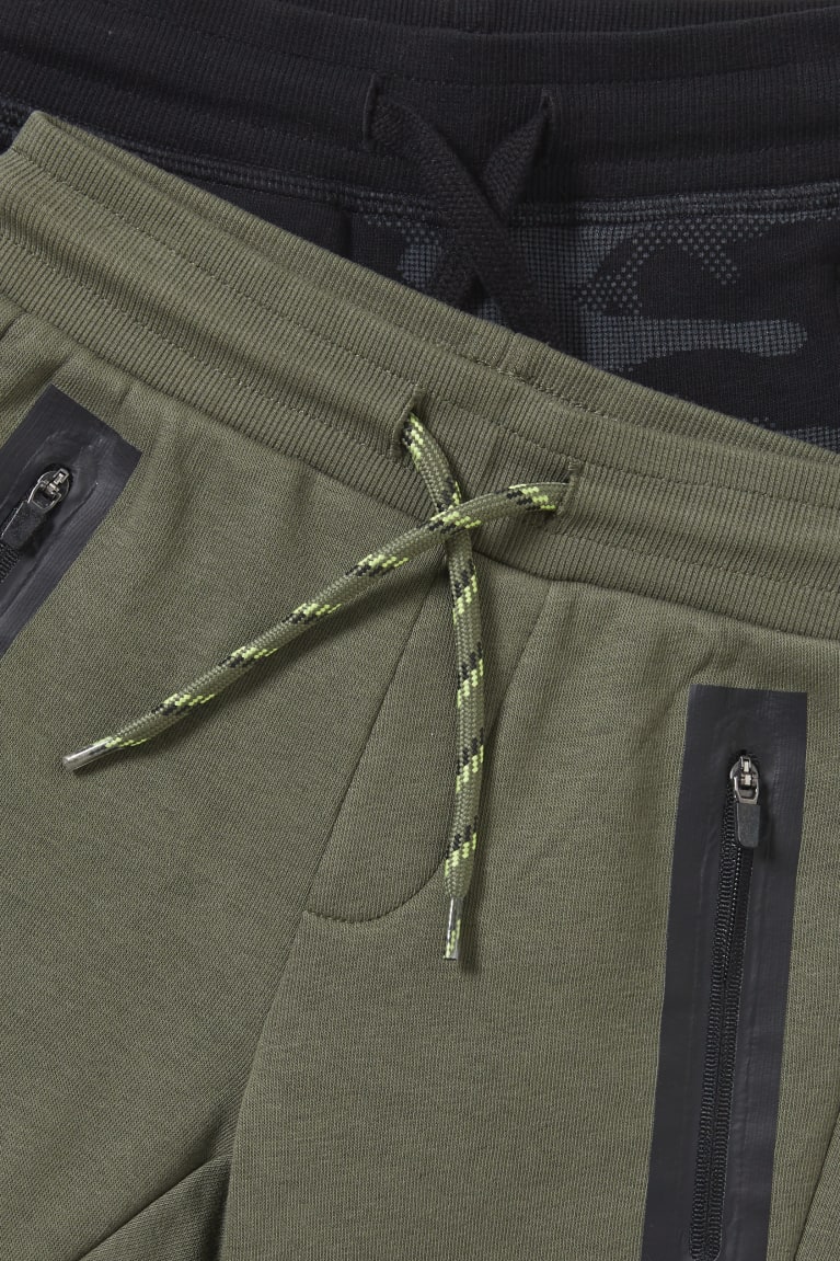 Pantalones C&A Multipack Of 2 Joggers Verde | RCDAQV-436