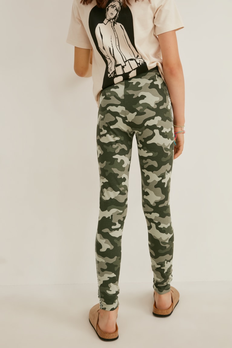 Pantalones C&A Multipack Of 2 Leggings Camouflage | AHJELU-021