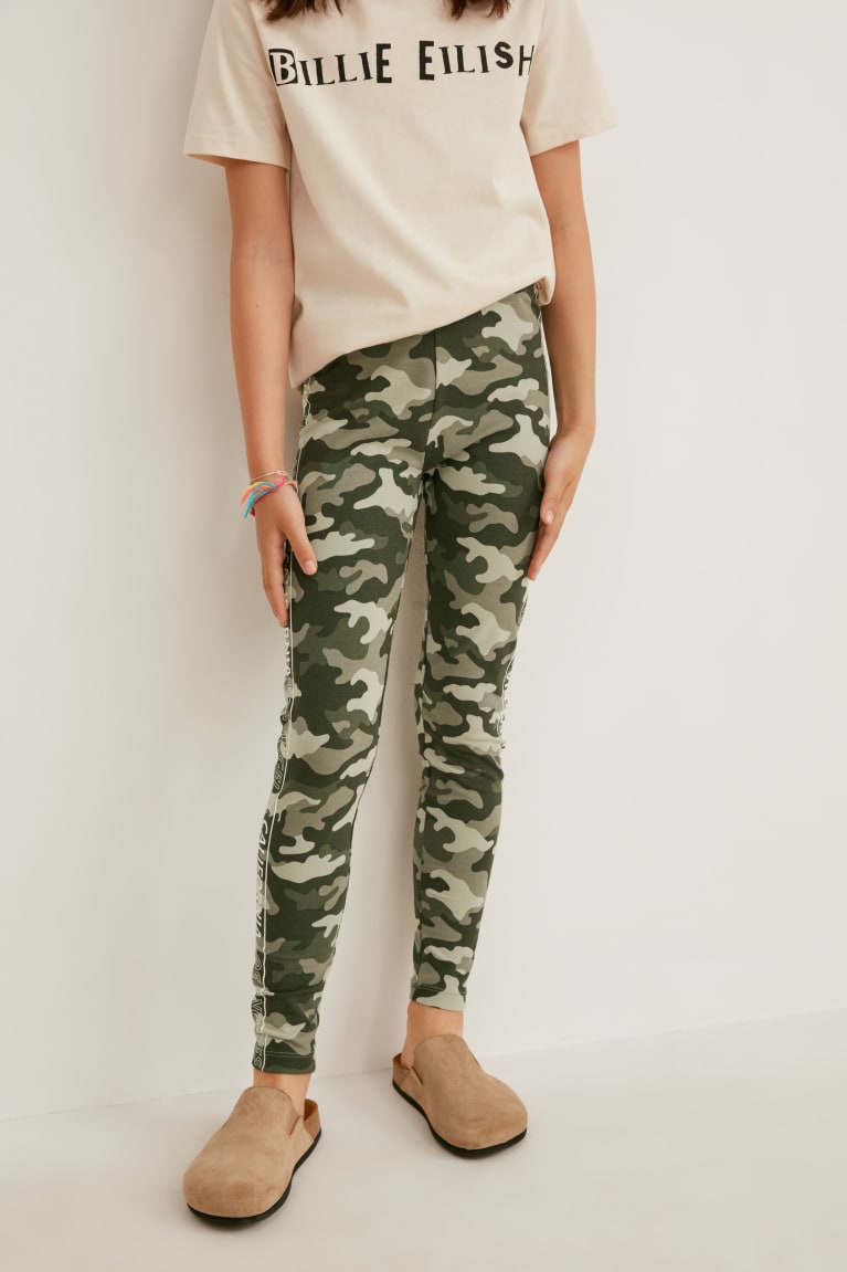 Pantalones C&A Multipack Of 2 Leggings Camouflage | AHJELU-021