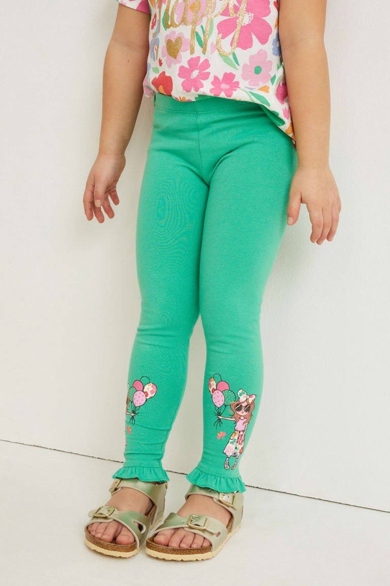 Pantalones C&A Multipack Of 2 Leggings Verde | MXKEWF-682