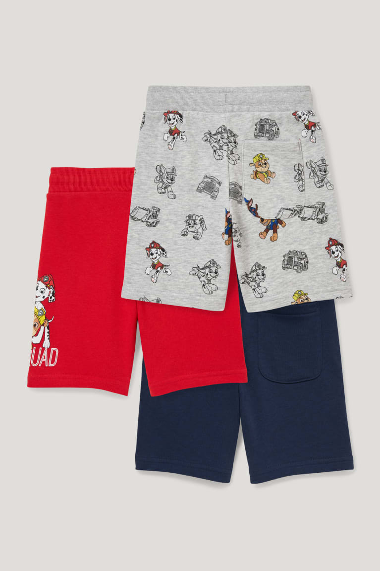 Pantalones C&A Multipack Of 3 Paw Patrol Sweat Bermuda Gris Claro | TUKFXN-543