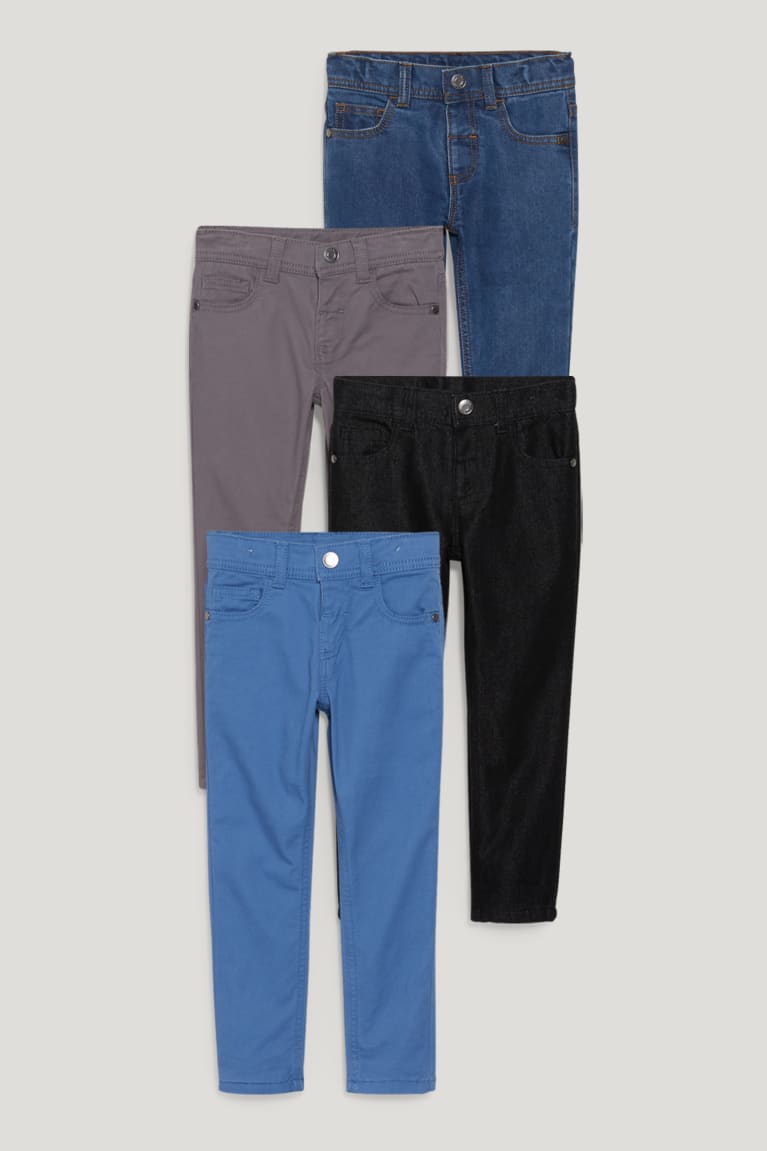 Pantalones C&A Multipack Of 4 Slim Thermal Azules | WLUGZC-216