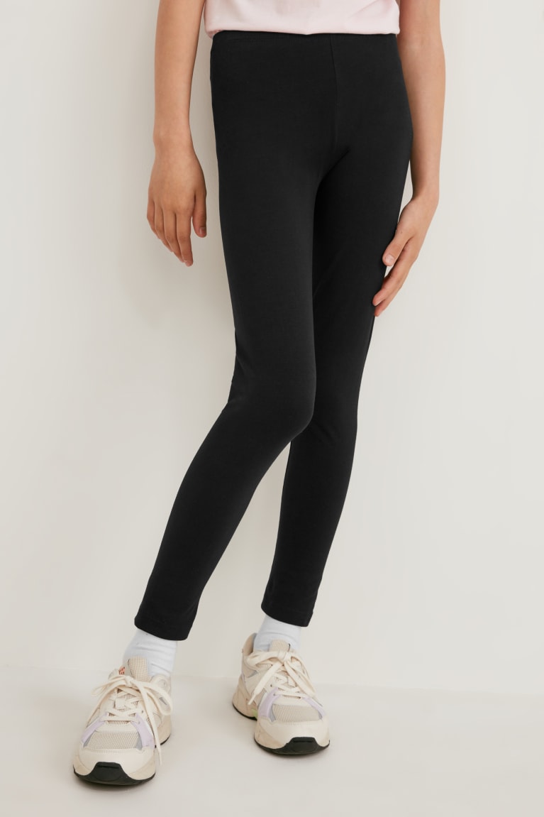 Pantalones C&A Multipack Of 5 Leggings Negras | QADJHC-628