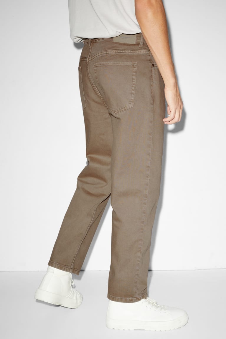 Pantalones C&A Regular Fit Beige | VWTJNE-517