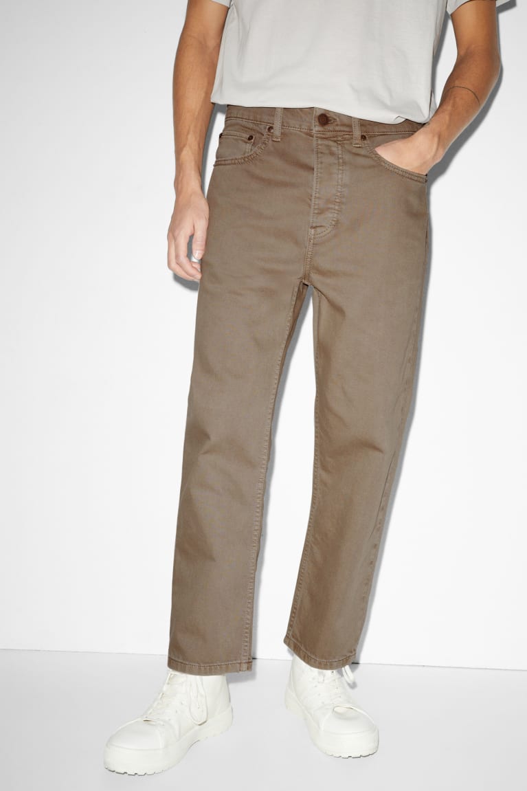 Pantalones C&A Regular Fit Beige | VWTJNE-517