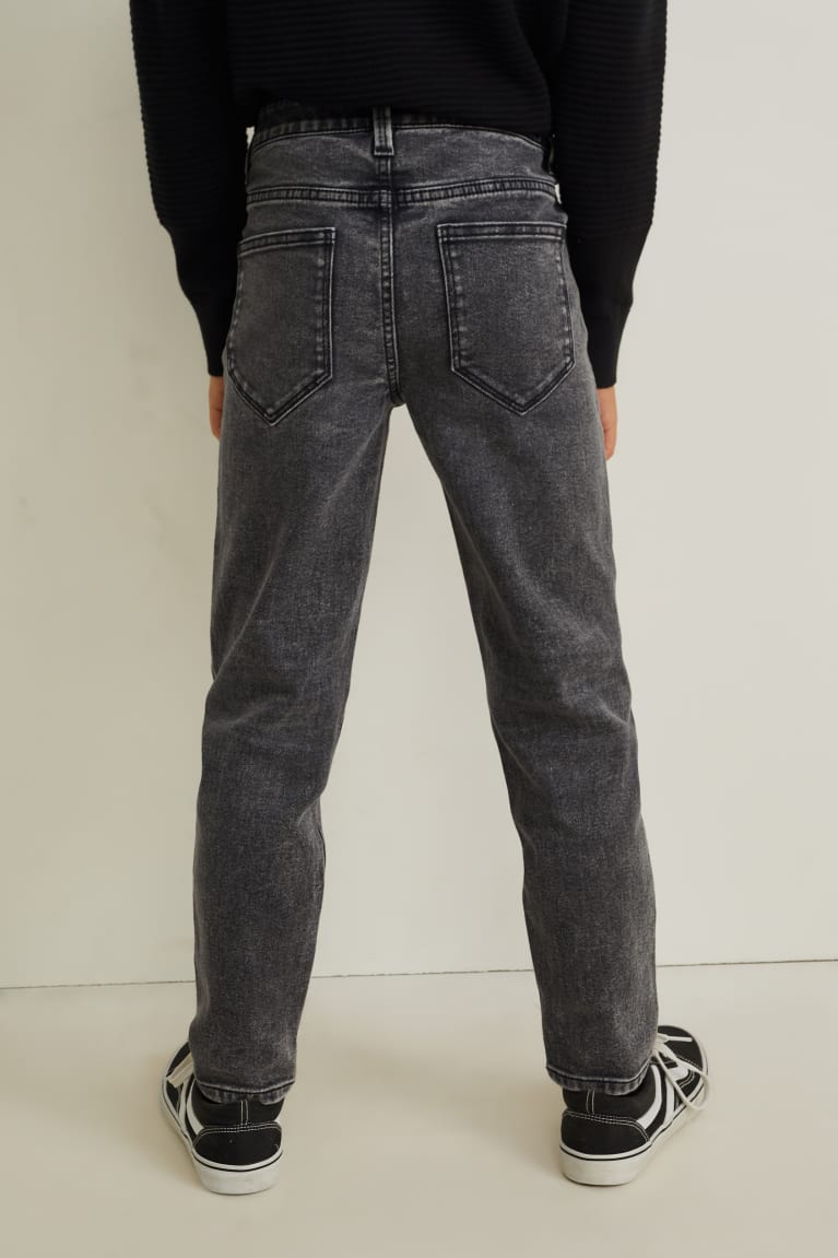 Pantalones C&A Relaxed Azules Gris Oscuro | FBDQAX-520