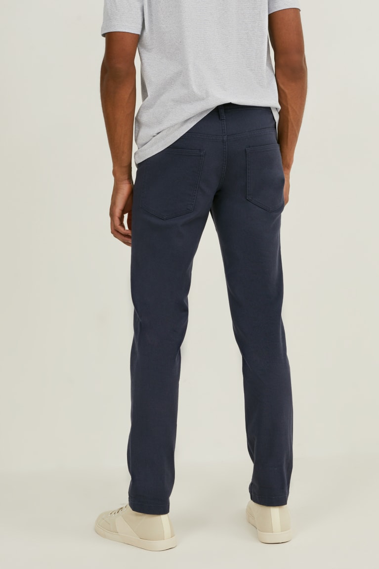 Pantalones C&A Slim Fit Azules Oscuro | OPXDEJ-780