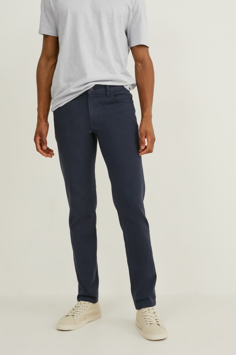 Pantalones C&A Slim Fit Azules Oscuro | OPXDEJ-780