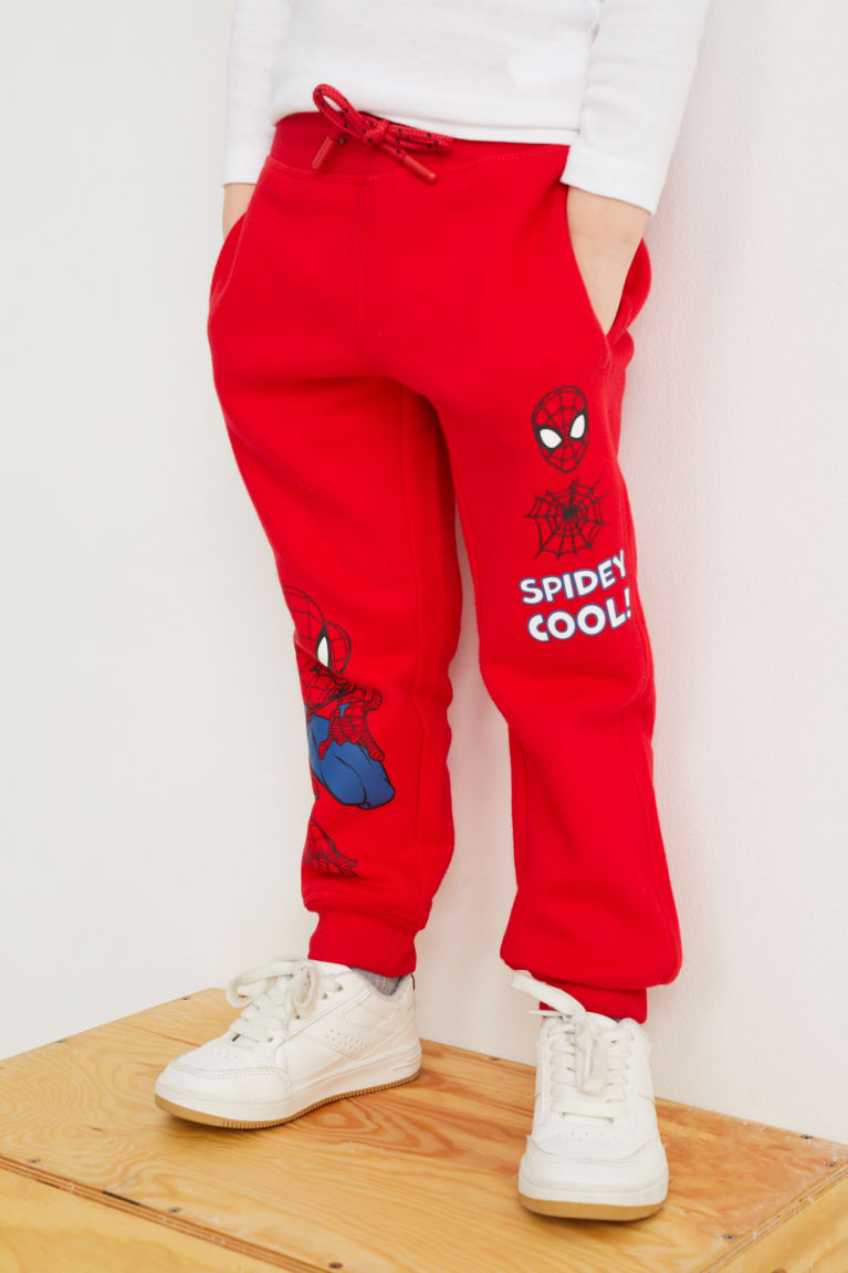 Pantalones C&A Spider-man Joggers Rojas | QVXMSA-205