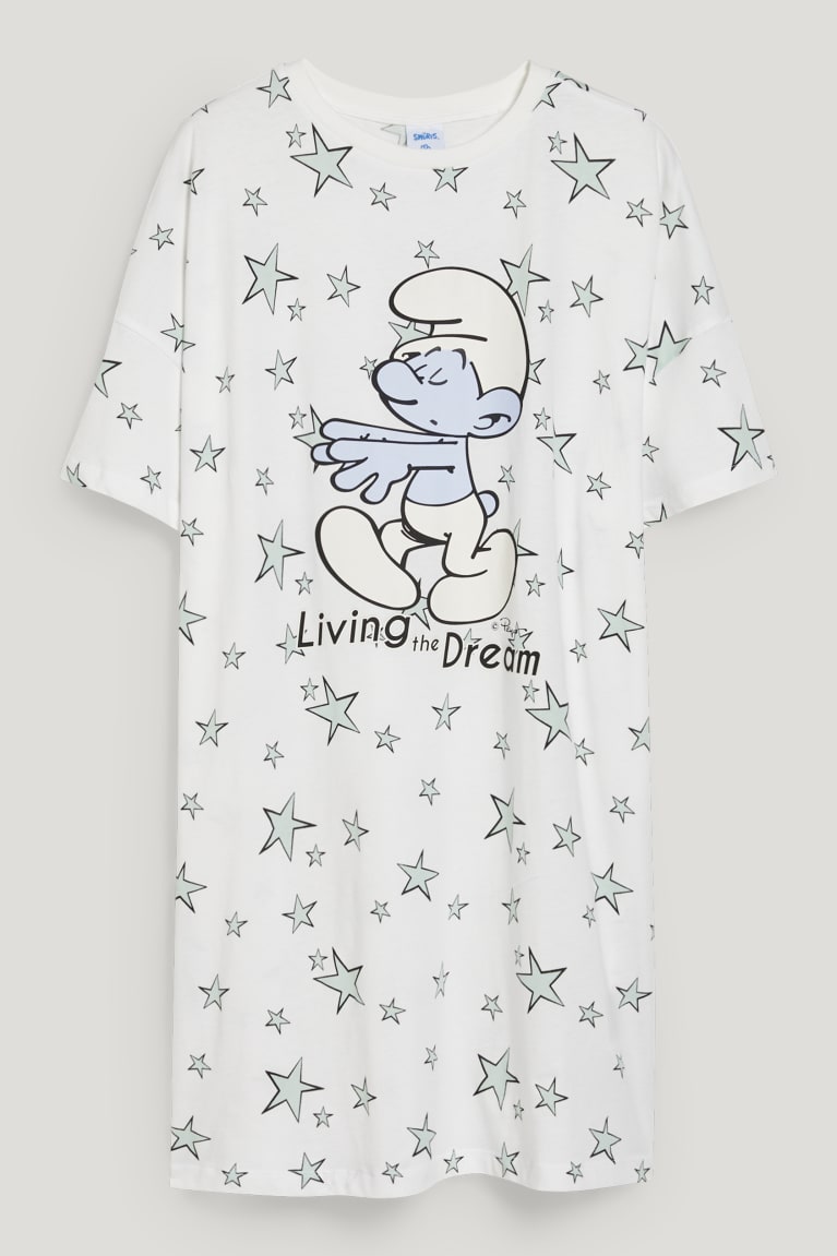 Ropa De Dormir C&A Clockhouse NightThe Smurfs Blancas | ECIRTM-204