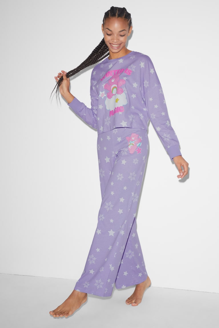 Ropa De Dormir C&A Clockhouse Pyjama Bottoms Care Bears Moradas | TNAQLK-485