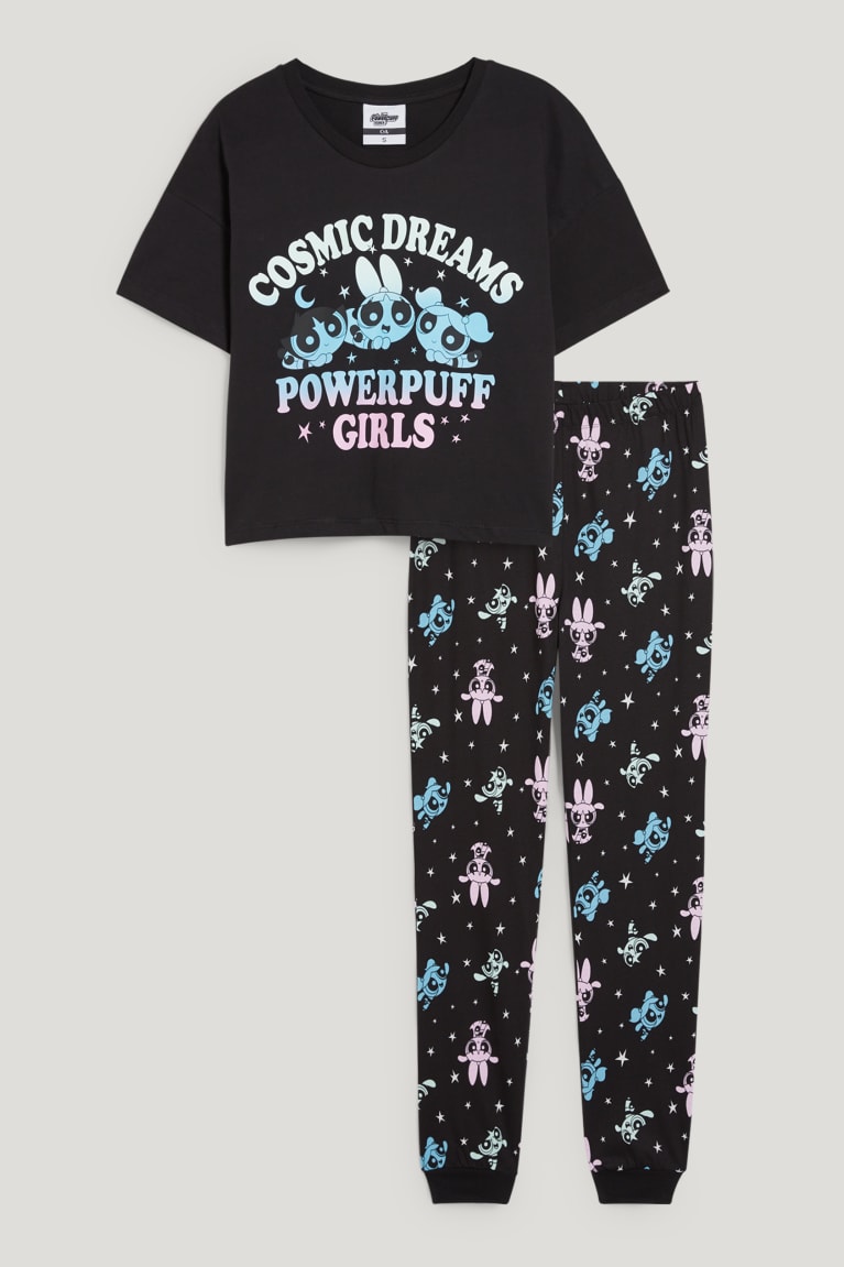 Ropa De Dormir C&A Clockhouse Pyjamas Powerpuff Girls Negras | QECDPK-478