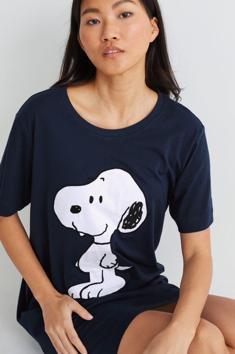 Ropa De Dormir C&A NightSnoopy Azules Oscuro | DXRQSB-796