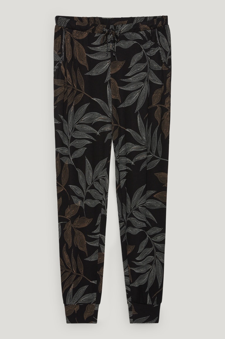 Ropa De Dormir C&A Pyjama Bottoms Patterned Negras | YHZWJB-654